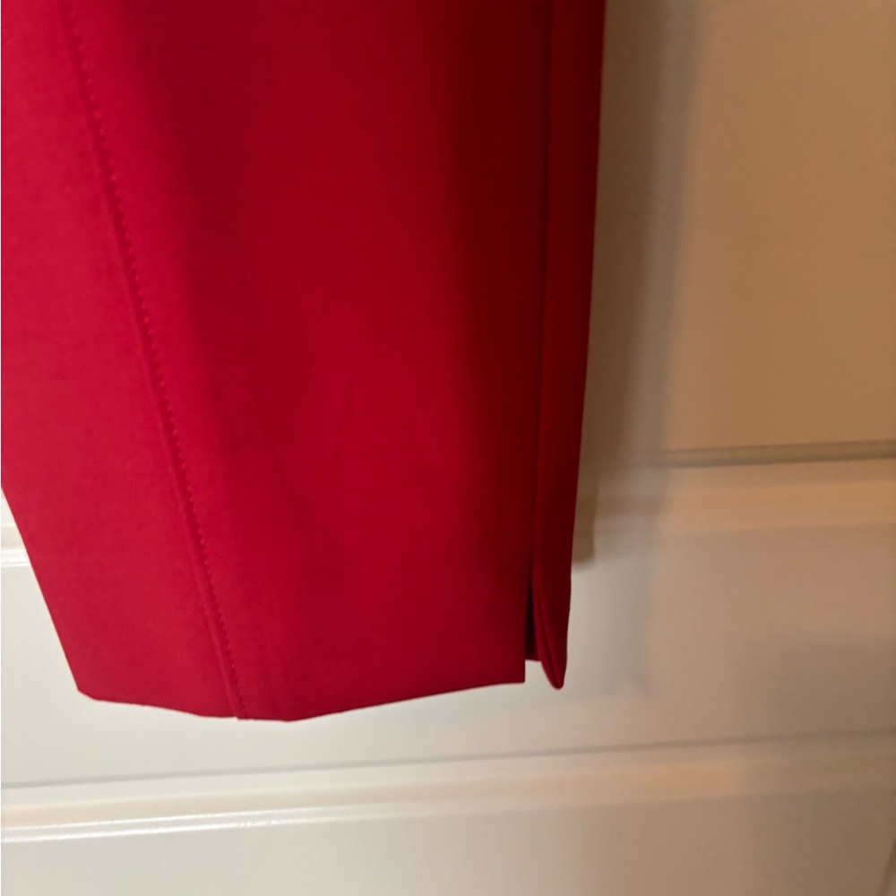 Vibrant Red Skinny Ankle Pants - Picture 4 of 5